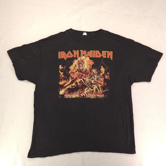 Iron Maiden Hallowed be Thy Name Band T Shirt Adult Mens Size XL Black - Picture 2 of 8